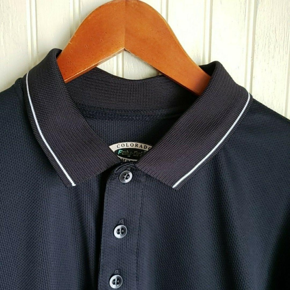 Colorado Timberline Polo Shirt Mens M Black Terrible's 3rd Annual Golf 2005 Top